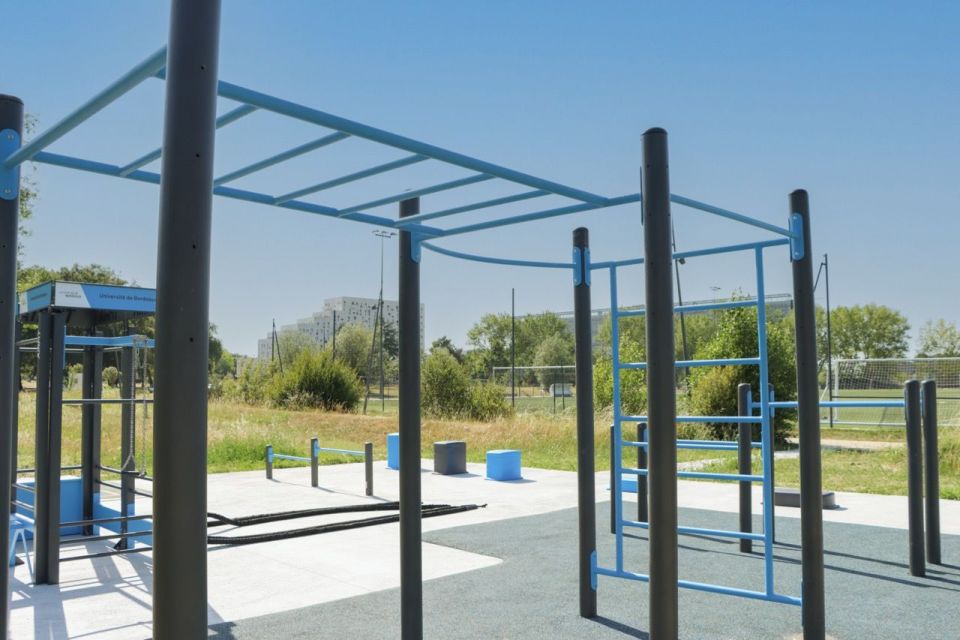 Nouvelle aire de crossfit, située sur le campus Monadey. © université de Bordeaux 